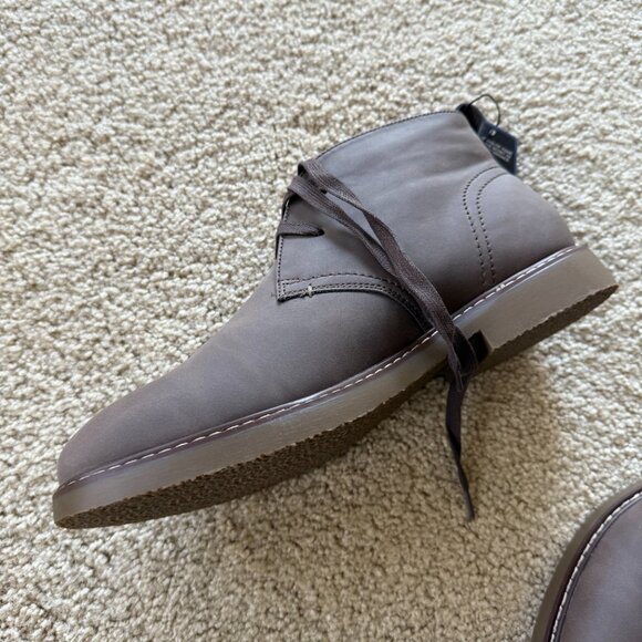 MENS Dress BOOTS BROWN sz 10.5 Ortholite ECO NEW w TAGS - Picture 4 of 5